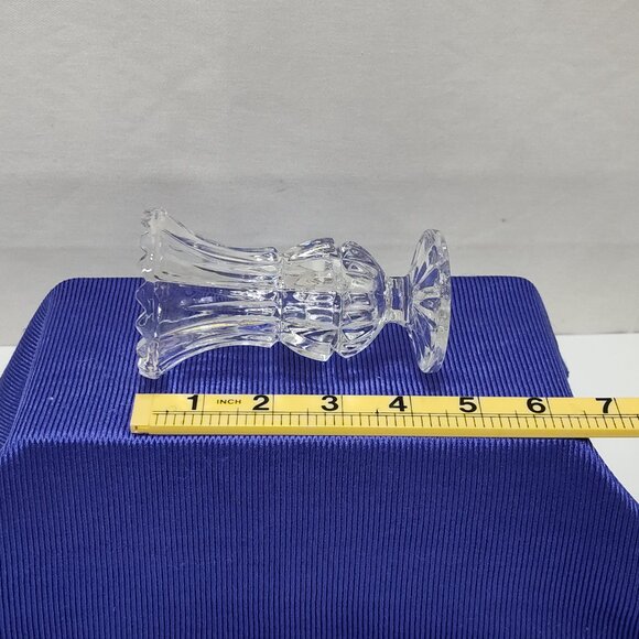 Crystal Clear Industries 24% Lead Crystal Bud Vase by Fairfield Yugoslavia 1960s - Picture 7 of 7